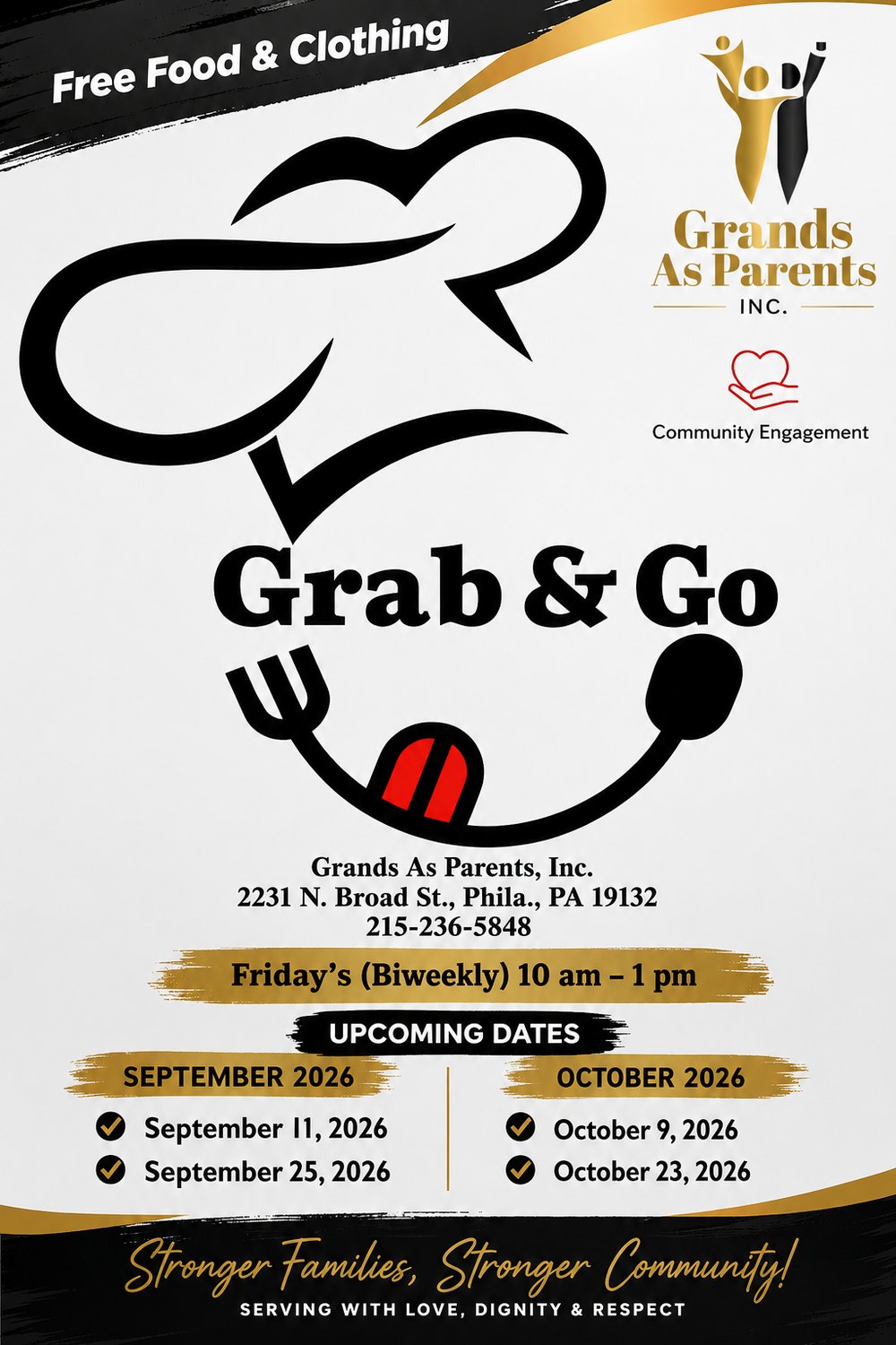 Cover Image for Grab & Go — Free Food & Clothing